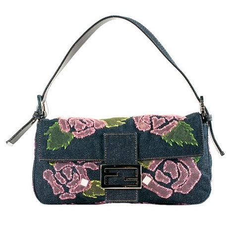 flowers light denim fendi|Denim for Women .